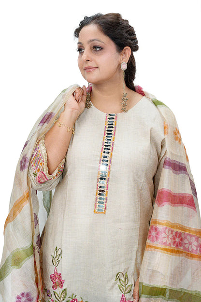 Pink Cotton Suit Set with Dupatta Printed Kurta Salwar Set