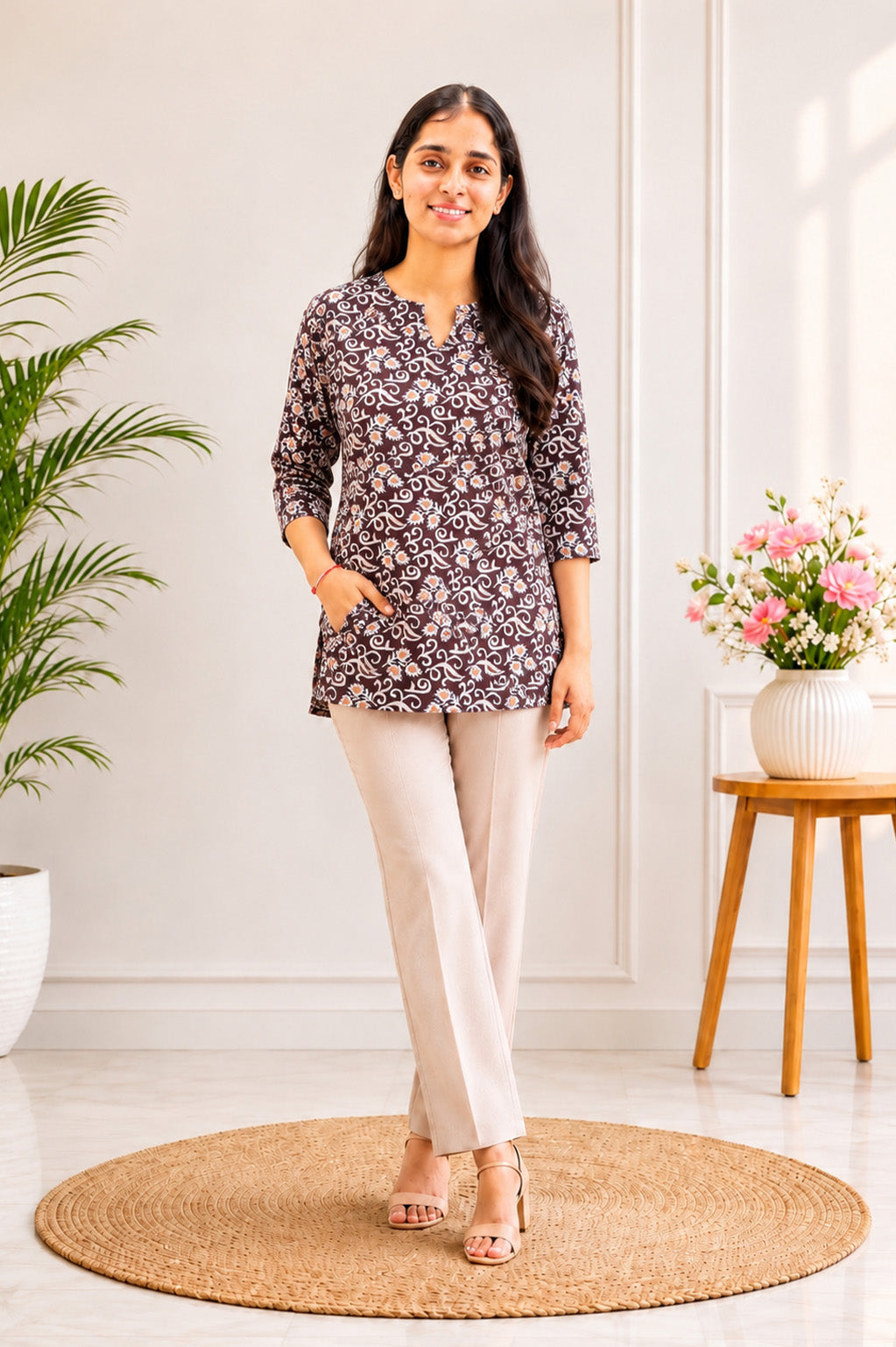 Printed Short Kurti – Everyday Ethnic Ease